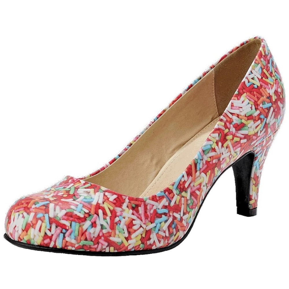SOLD T.U.K. sprinkle-print high heel pumps